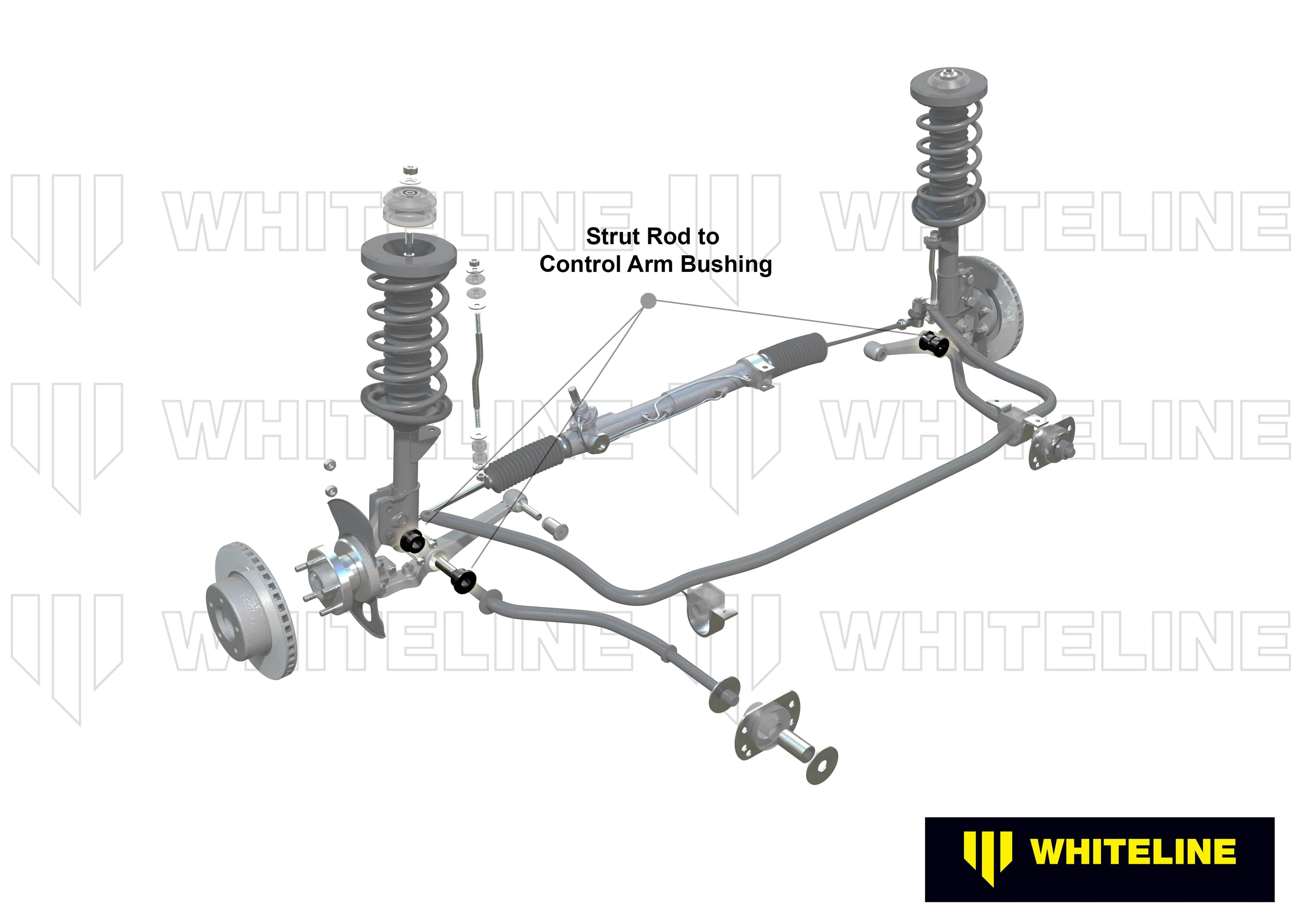 Whiteline 7 x 14 x 20 cm Front Control Arm Lower - Bushing Kit to Suit BMW 6 series and M6 E24 SR