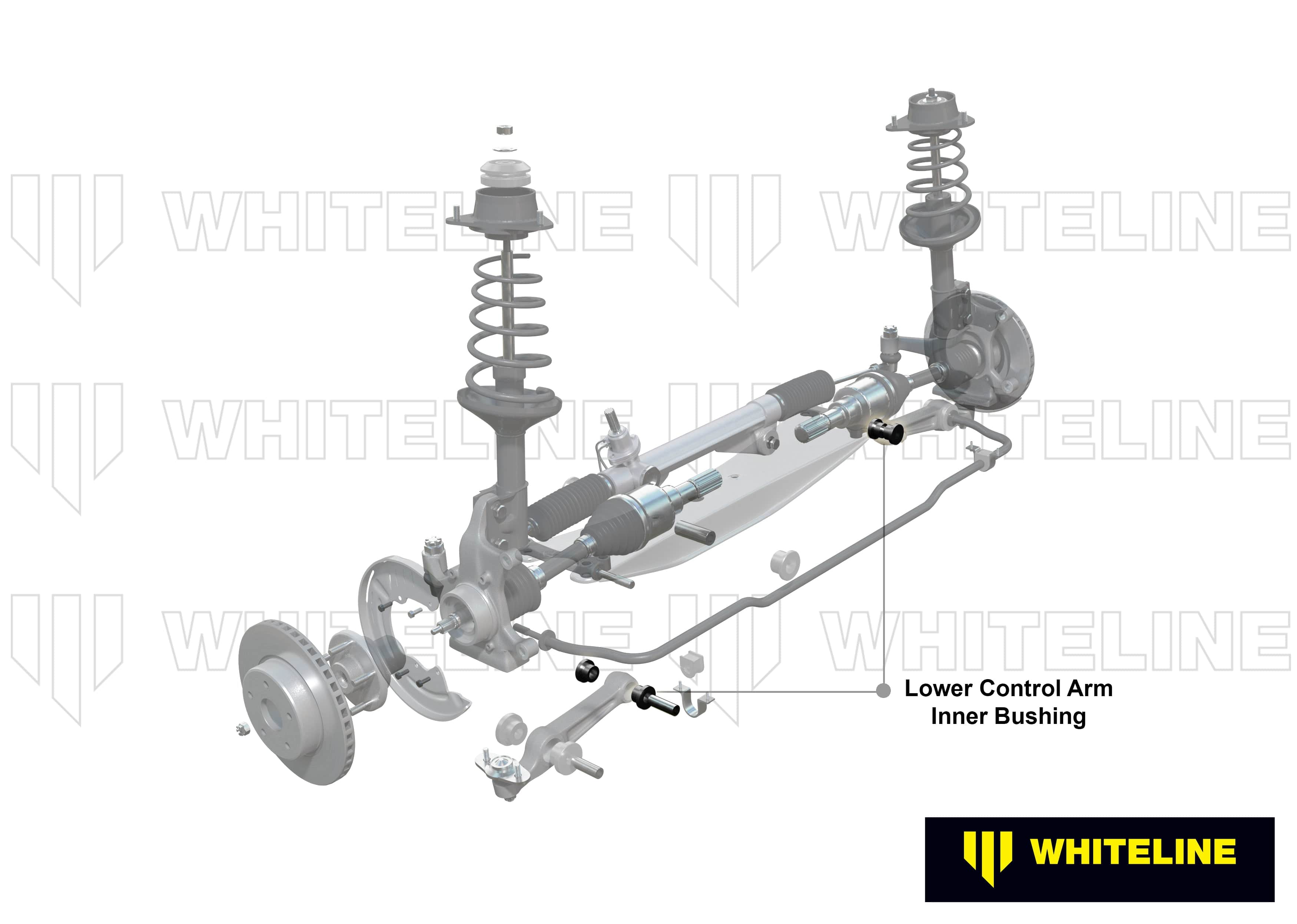 Whiteline 7 x 14 x 20 cm Front Panhard Rod - To Differential Bushing Kit to Suit Jeep Cherokee, Grand Cherokee and Wrangler SR