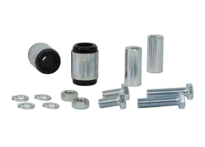 Whiteline 7 x 14 x 20 cm / Performance Alignment - adds +/- 0.5deg camber Rear Control Arm Upper - Inner Bushing Kit Double Offset to Suit Chrysler, Citroen, Dodge, Jeep, Mitsubishi and Peugeot SR