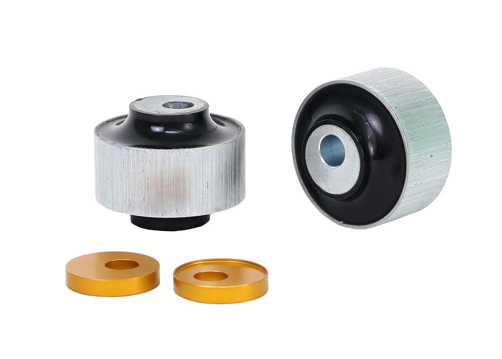 Whiteline 7 x 14 x 20 cm / Performance Alignment - adds +0.5deg caster Front Control Arm Lower - Inner Rear Bushing Double Offset Kit to Suit Toyota Yaris XP Awd SR