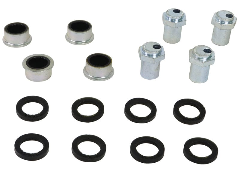 Whiteline 7 x 14 x 20 cm / Performance Alignment - adds +0.66deg caster +/- 0.66deg camber Front Control Arm Upper - Bushing Kit Double Offset to Suit Honda Civic VI Gen and CR-V RD1-RD3 SR