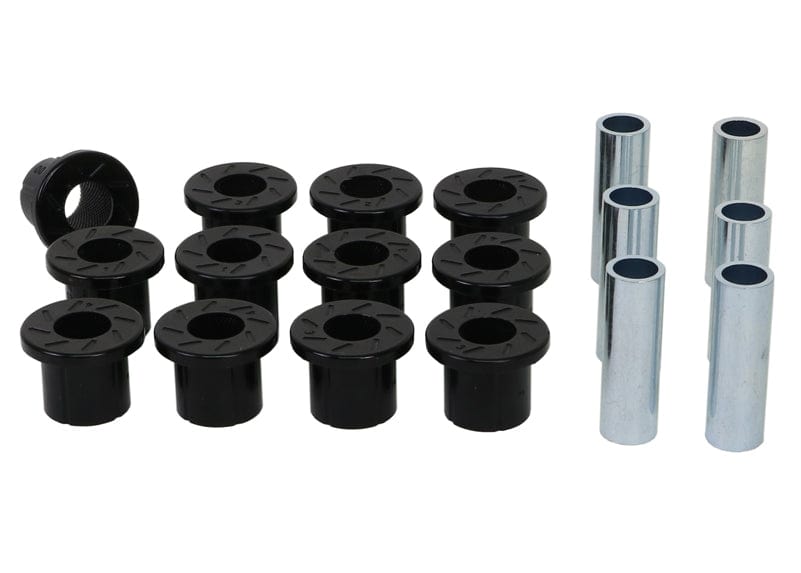 Whiteline 7 x 14 x 20 cm Rear Leaf Spring - Bushing Kit to Suit Ford Courier, Econovan and Mada B Series Bravo SR