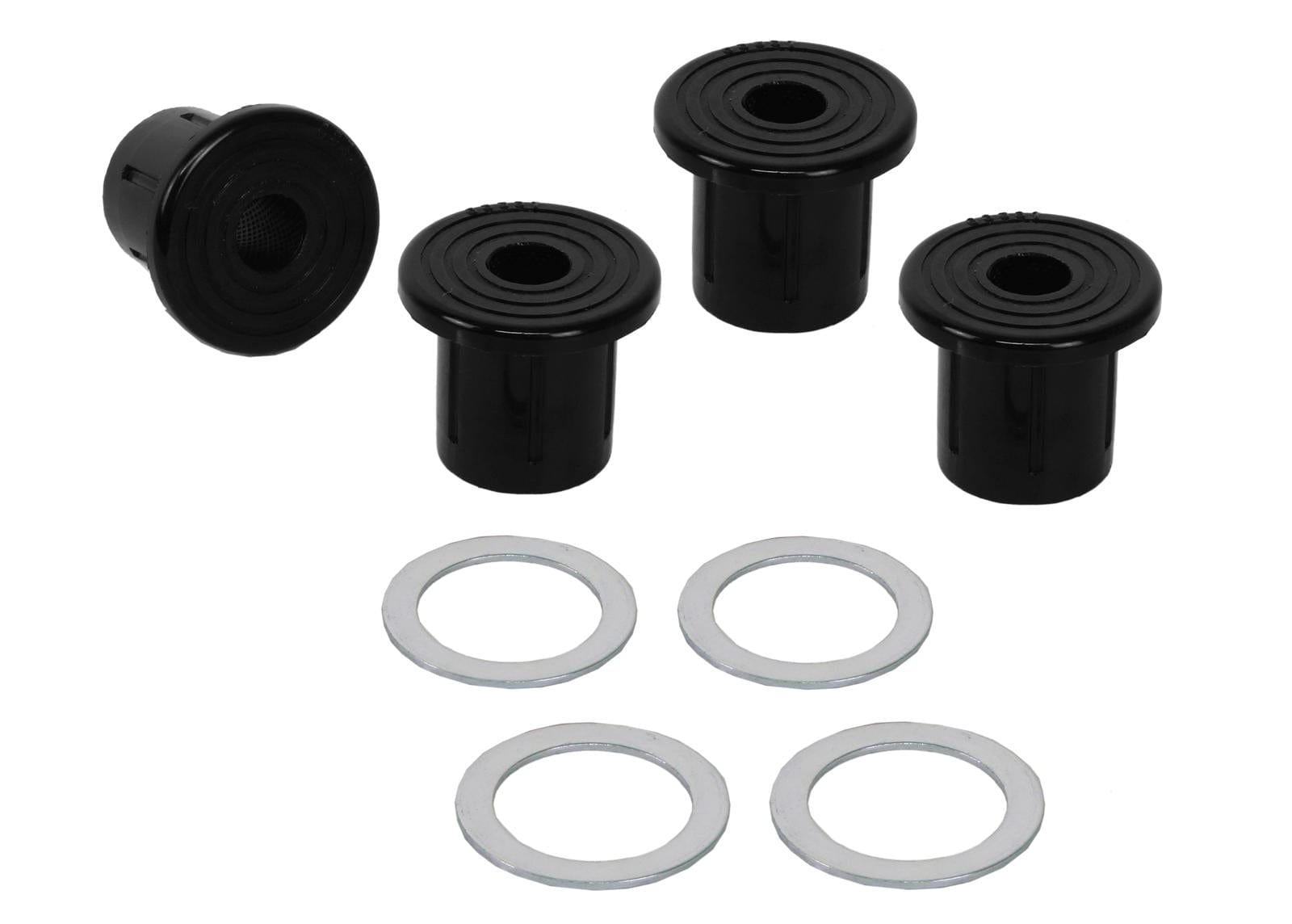 Whiteline 7 x 14 x 20 cm Rear Leaf Spring - Shackle Bushing Kit to Suit Toyota Land Cruiser 76, 78 and 79 Series SR