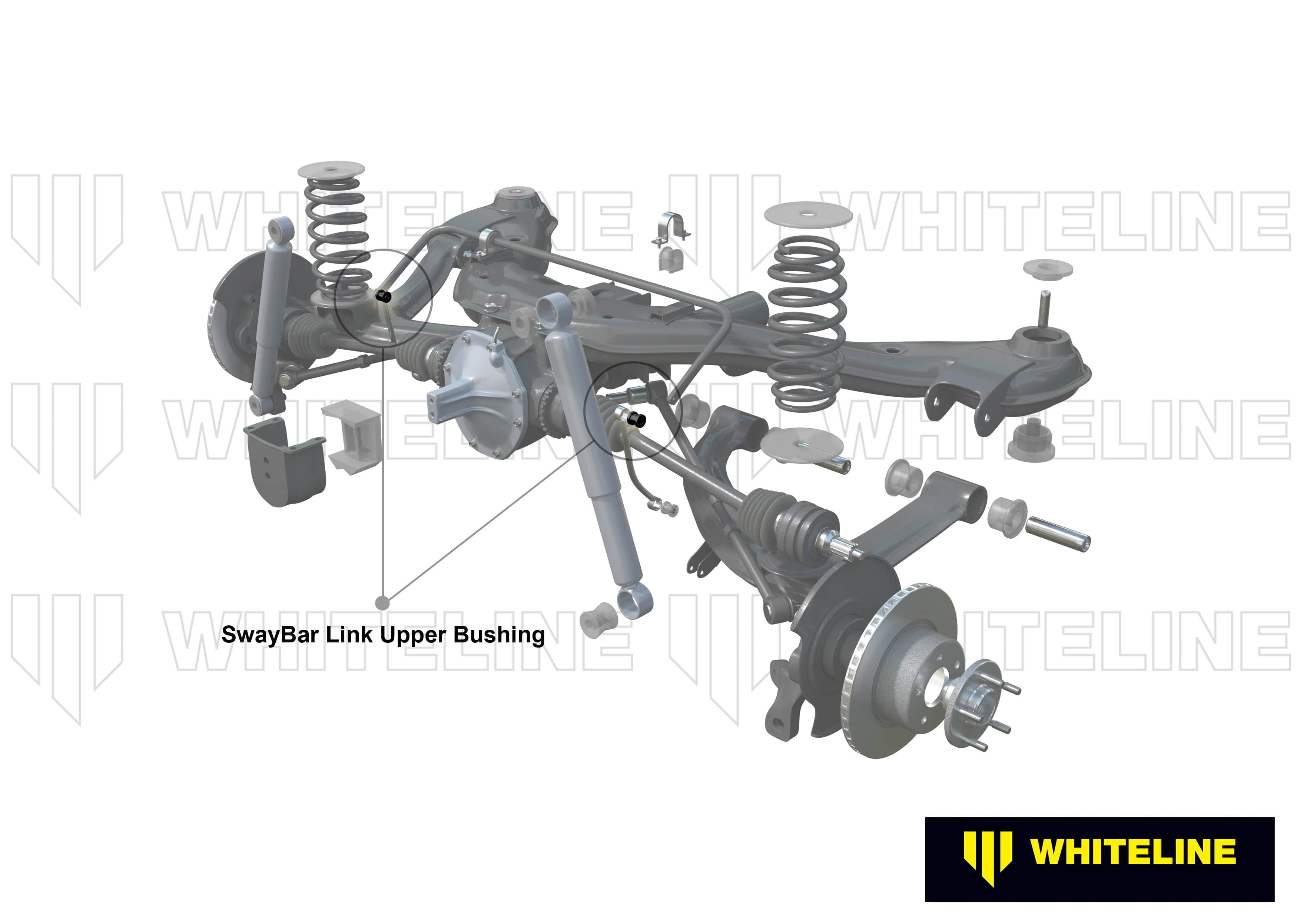 Whiteline 7 x 14 x 20 cm Rear Sway Bar Link - Upper Bushing Kit to Suit Holden Commodore VN-VS and HSV SR