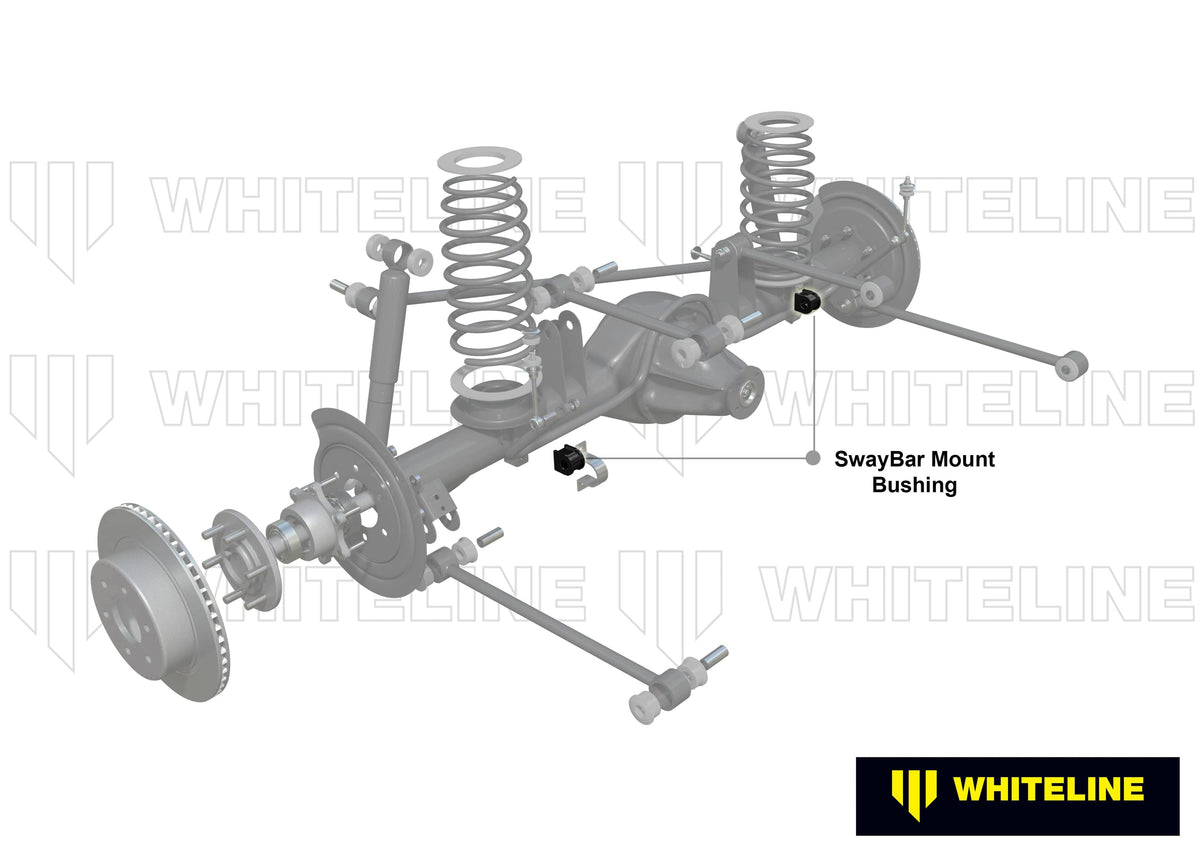 Whiteline 7 x 14 x 20 cm Rear Sway Bar Mount - Bushing Kit 18mm to Suit Nissan Maxima, Skyline and Pintara R31 SR