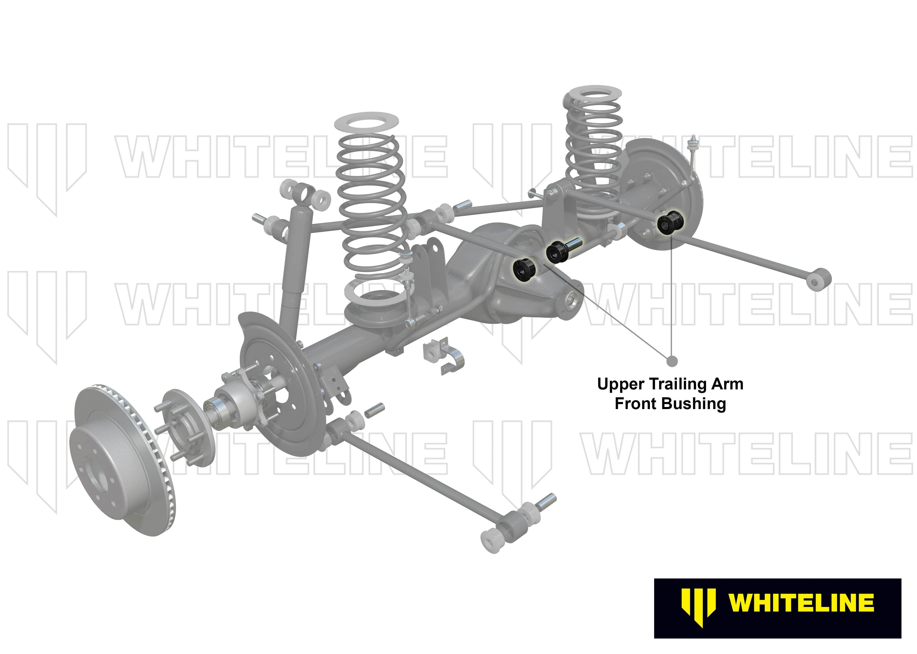 Whiteline 7 x 14 x 20 cm Rear Trailing Arm - Front Bushing Kit to Suit Ford Cortina TC-TF and Falcon/Fairlane XD SR
