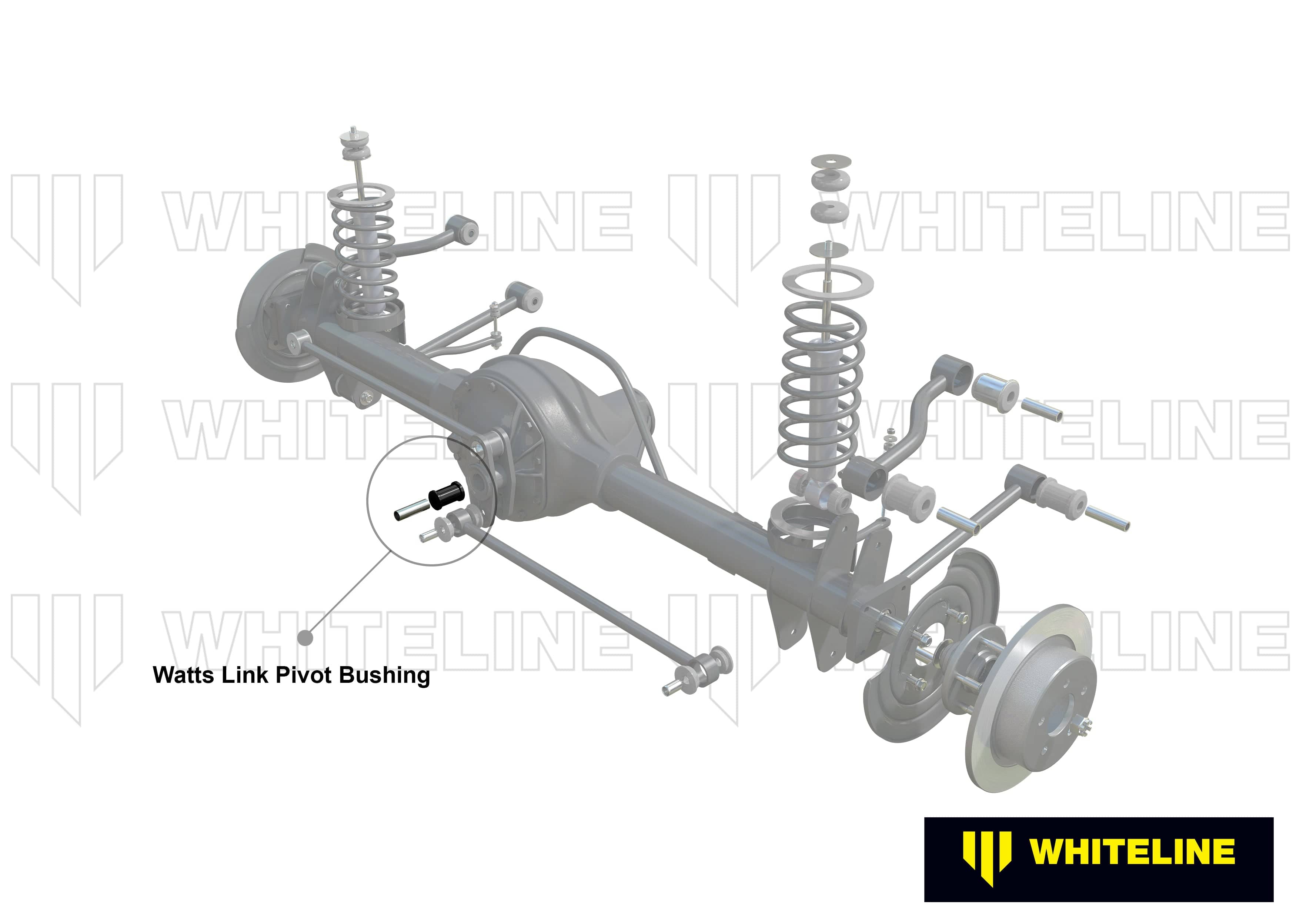 Whiteline 7 x 14 x 20 cm Rear Watts Link - Pivot Bushing Kit to Suit Ford Falcon/Fairlane XE-AU SR
