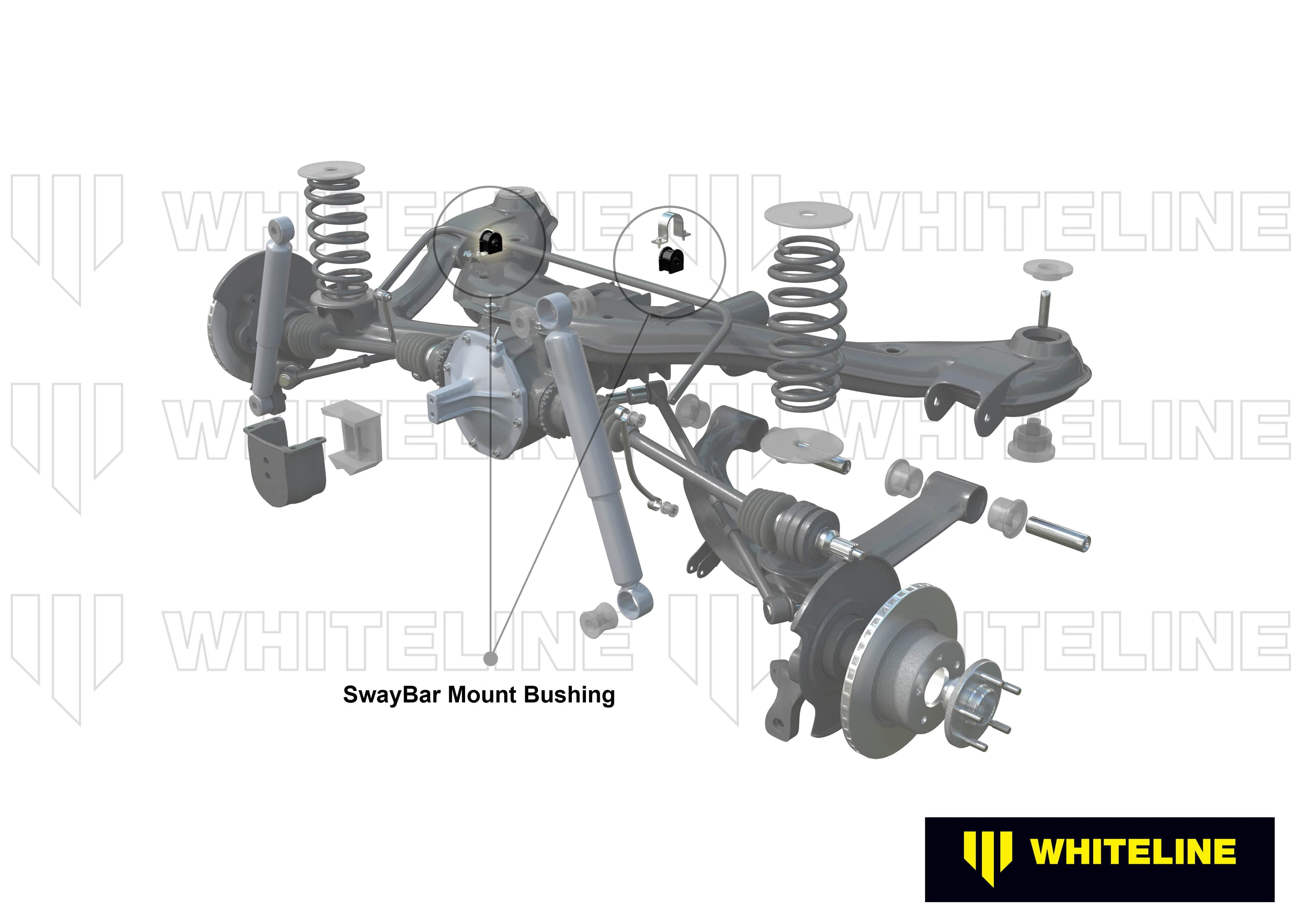 Whiteline 7 x 14 x 20 cm / Service kit - suits Whiteline sway bars Rear Sway Bar Mount - Bushing Kit 16mm to Suit Whiteline Sway Bars SR