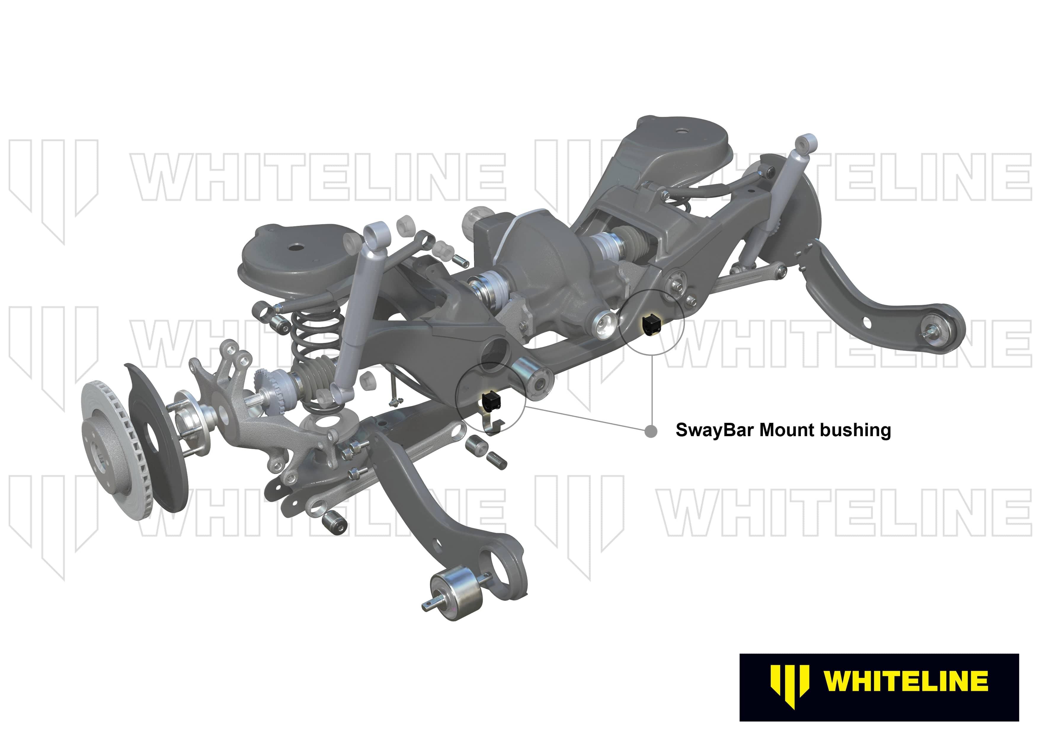 Whiteline 7 x 14 x 20 cm / Service kit - suits Whiteline sway bars Sway Bar Mount - Bushing Kit 27mm to Suit Whiteline Sway Bars SR