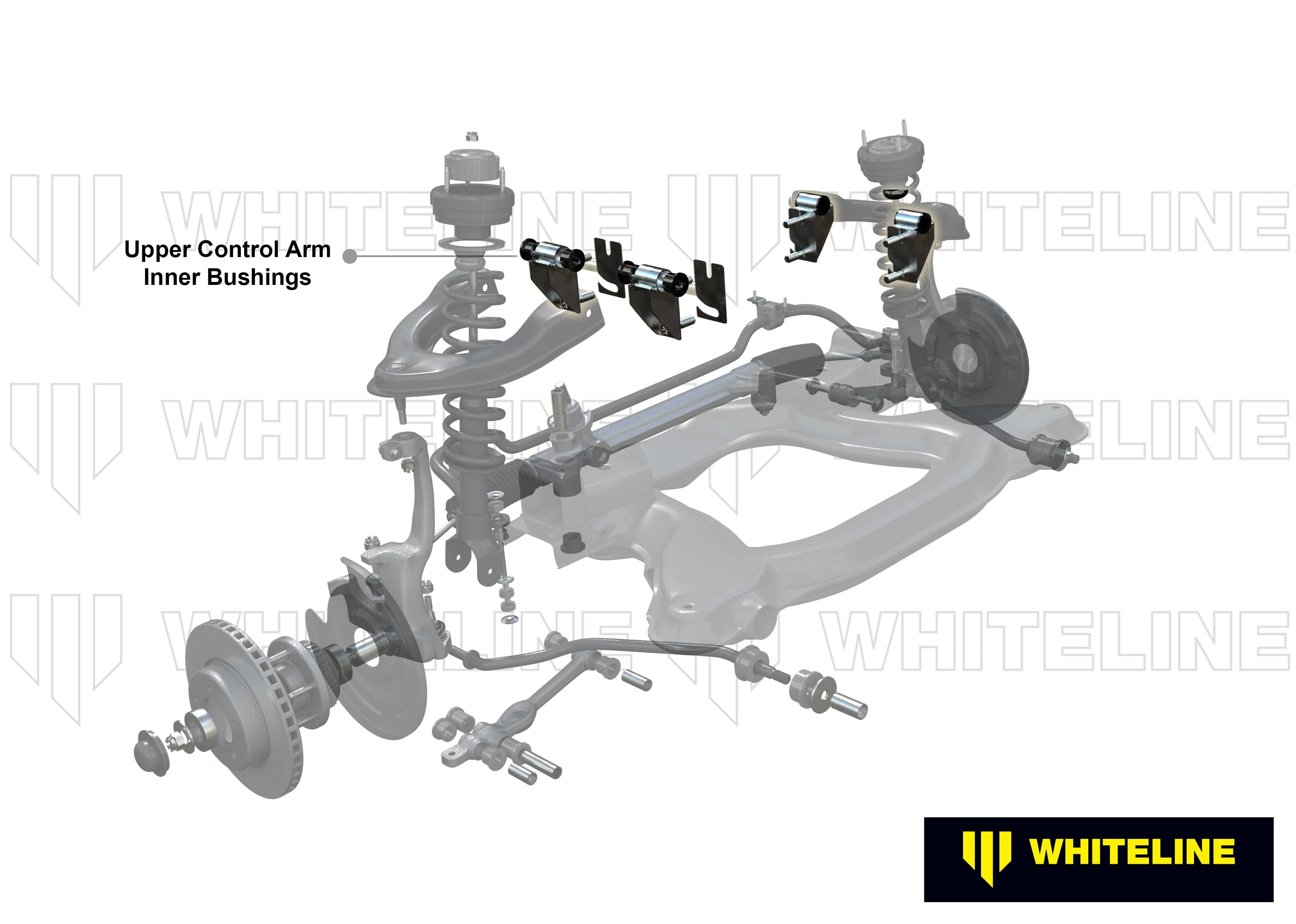 Whiteline 7 x 14 x 20 cm / Standard Alignment Front Control Arm Upper - Bushing Kit to Suit Chrysler Valiant SR