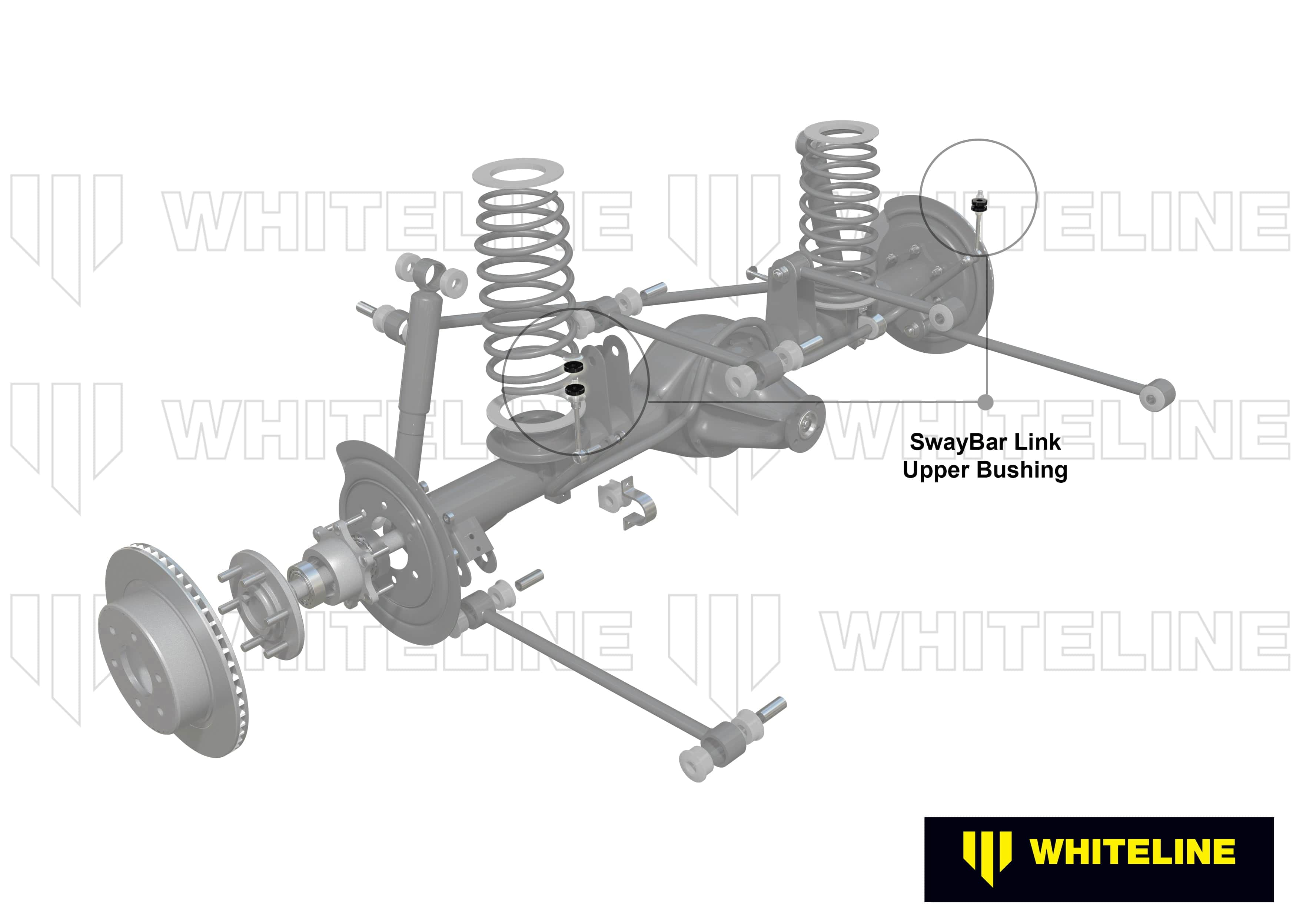 Whiteline 7 x 14 x 20 cm / Suits models without location washers Front Sway Bar Link - Upper Bushing Kit to Suit Jeep Cherokee XJ SR