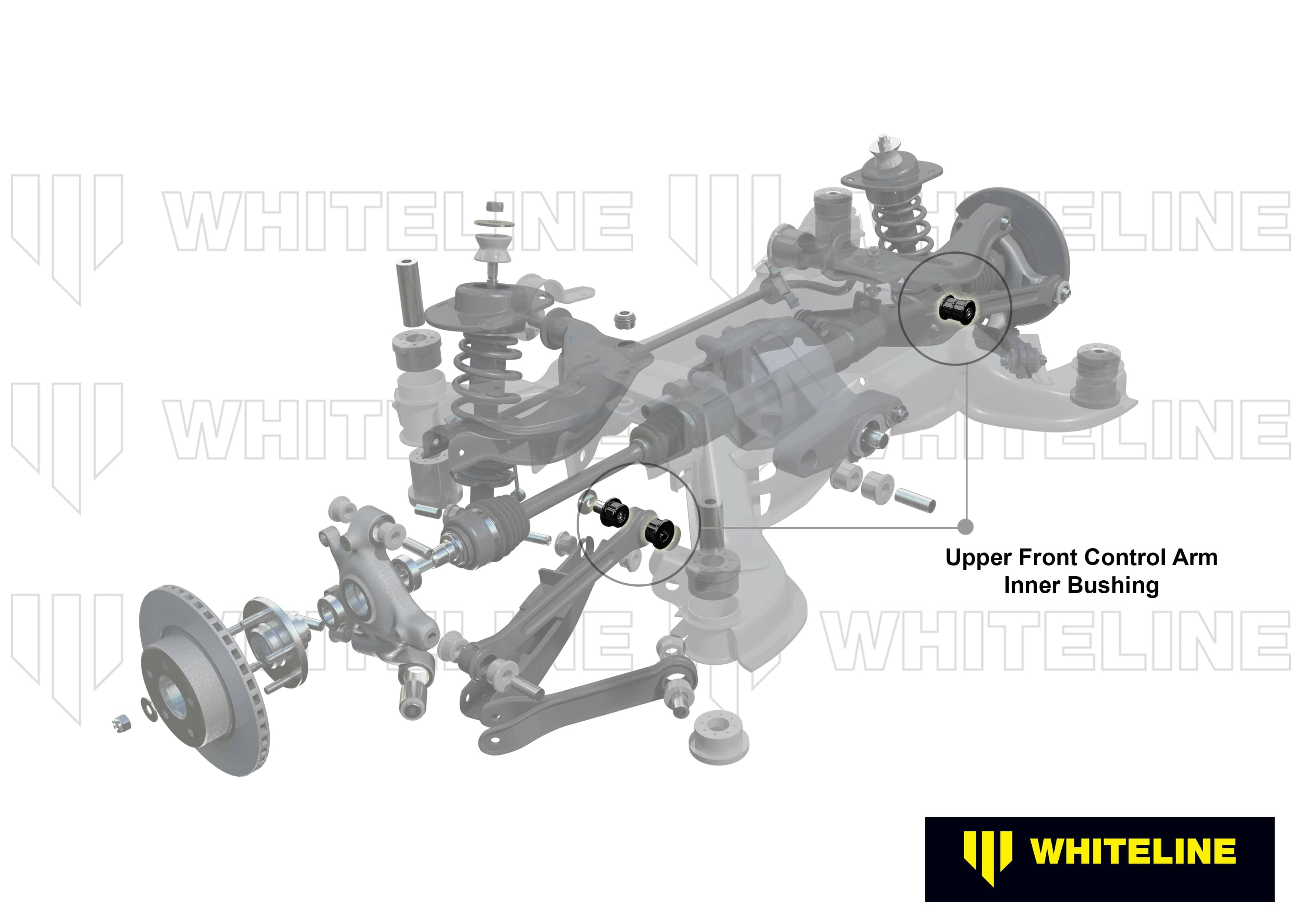 Whiteline 7 x 14 x 20 cm / Suits OEM turn buckle arms Rear Control Arm Upper Front - Inner Washer Kit to Suit Holden Commodore VE and HSV SR