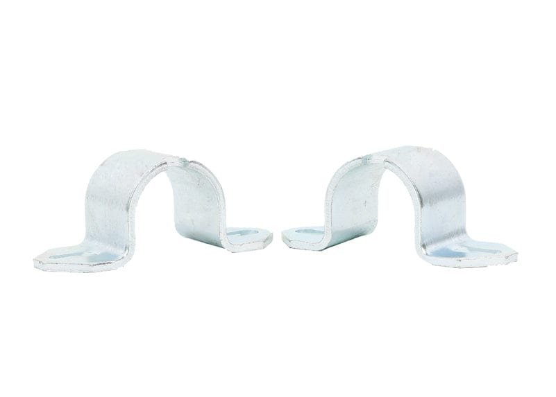 Whiteline 7 x 14 x 20 cm / X = 62-88mm slotted mounting hole heavy duty sway bar D mount saddle - suits W0410-## series bushings Universal Sway Bar Mount - Saddle Kit 62-88mm Slotted Mounting Hole to suit Heavy Duty D Mount Bushings SR