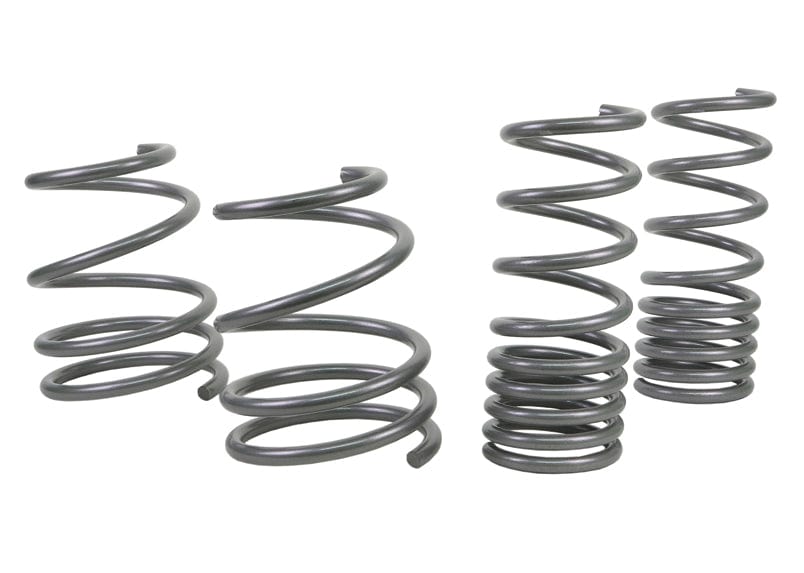 Whiteline Lowers vehicle approximately 15mm front and rear Front and Rear Coil Springs - Lowered to Suit Subaru Impreza WRX STi VA SR