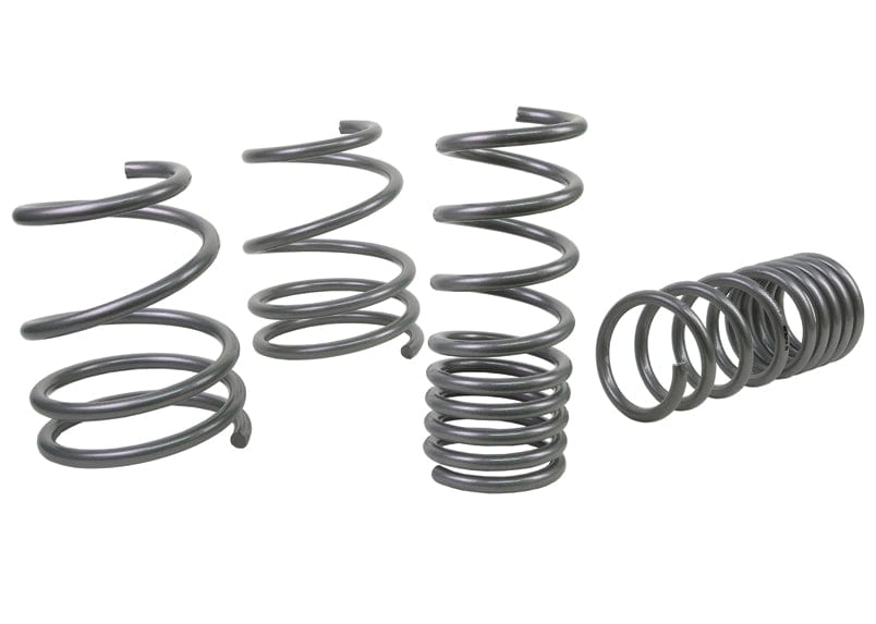 Whiteline Lowers vehicle approximately 15mm front and rear Front and Rear Coil Springs - Lowered to Suit Subaru Impreza WRX STi VA SR