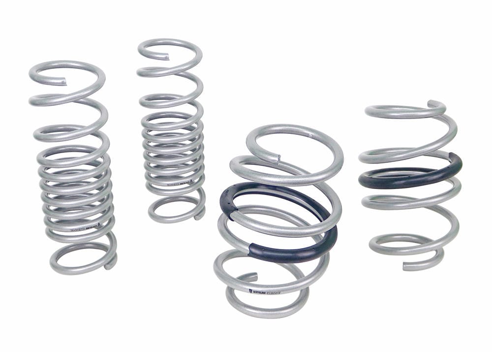Whiteline Lowers vehicle approximately 25mm front and rear - excludes tS models Front and Rear Coil Springs - Lowered to Suit Subaru Impreza WRX VB, VN SR