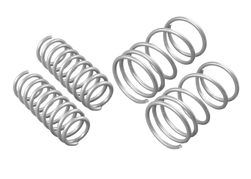 Whiteline Lowers vehicle approximately 25mm front and rear Front and Rear Coil Springs - Lowered to Suit Hyundai I30 N, Kona and Veloster SR