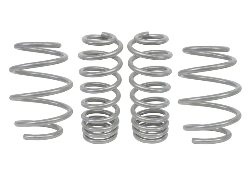 Whiteline Lowers vehicle approximately 25mm front and rear Front and Rear Coil Springs - Lowered to Suit Hyundai I30 N, Kona and Veloster SR