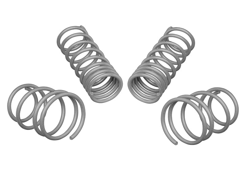 Whiteline Lowers vehicle approximately 25mm front and rear Front and Rear Coil Springs - Lowered to Suit Subaru GE, GV WRX SR