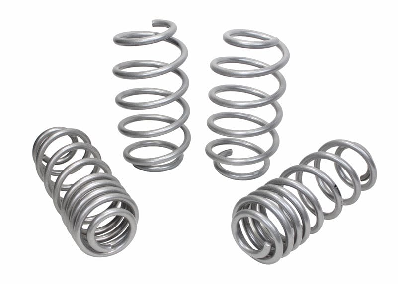 Whiteline Lowers vehicle approximately 25mm front and rear Front and Rear Coil Springs - Lowered to Suit Volkswagen Golf GTI Mk5 SR