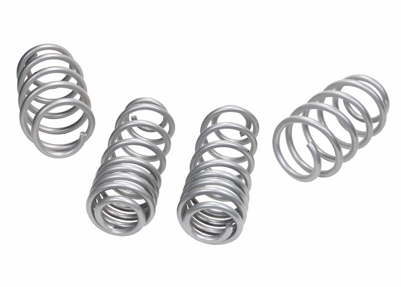 Whiteline Lowers vehicle approximately 25mm front and rear Front and Rear Coil Springs - Lowered to Suit Volkswagen Golf GTI Mk5 SR