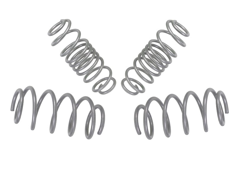 Whiteline Lowers vehicle approximately 30mm front and rear Front and Rear Coil Springs - Lowered to Suit Ford Fiesta WS, WT and WZ SR