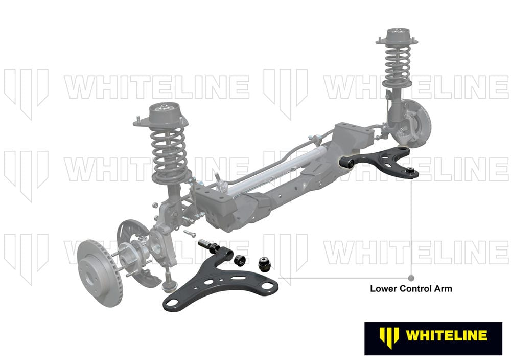 Whiteline Performance - increased caster correction Front Control Arm Lower - Arm Assembly Performance Caster Correction to Suit Honda Civic 8th Gen FA, FD SR