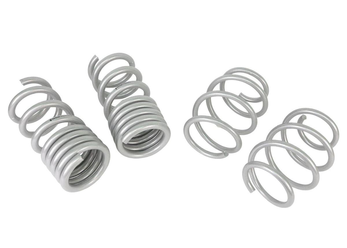 Whiteline Suits 5.0L models with MagneRide excludes GT350 - lowers vehicle approximately 25mm front and rear Front and Rear Coil Springs - Lowered to Suit Ford Mustang S550 FM, FN SR