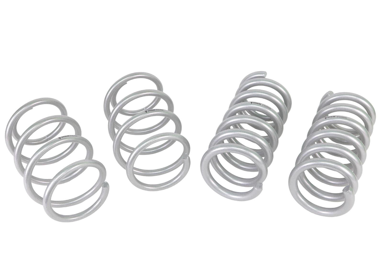 Whiteline Suits 5.0L models without MagneRide excludes GT350 - lowers vehicle approximately 35mm front and 30mm rear Front and Rear Coil Springs - Lowered to Suit Ford Mustang S550 FM, FN SR