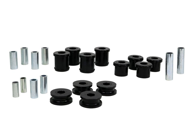 Whiteline Suits models with strut rod to chassis bushing with 46mm L crush tube Front Control Arm/Strut Rod - Bushing Kit to Suit Nissan Navara D22 2wd SR