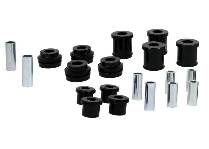 Whiteline Suits models with strut rod to chassis bushing with 62mm L crush tube Front Control Arm/Strut Rod - Bushing Kit to Suit Nissan Navara D22 2wd SR