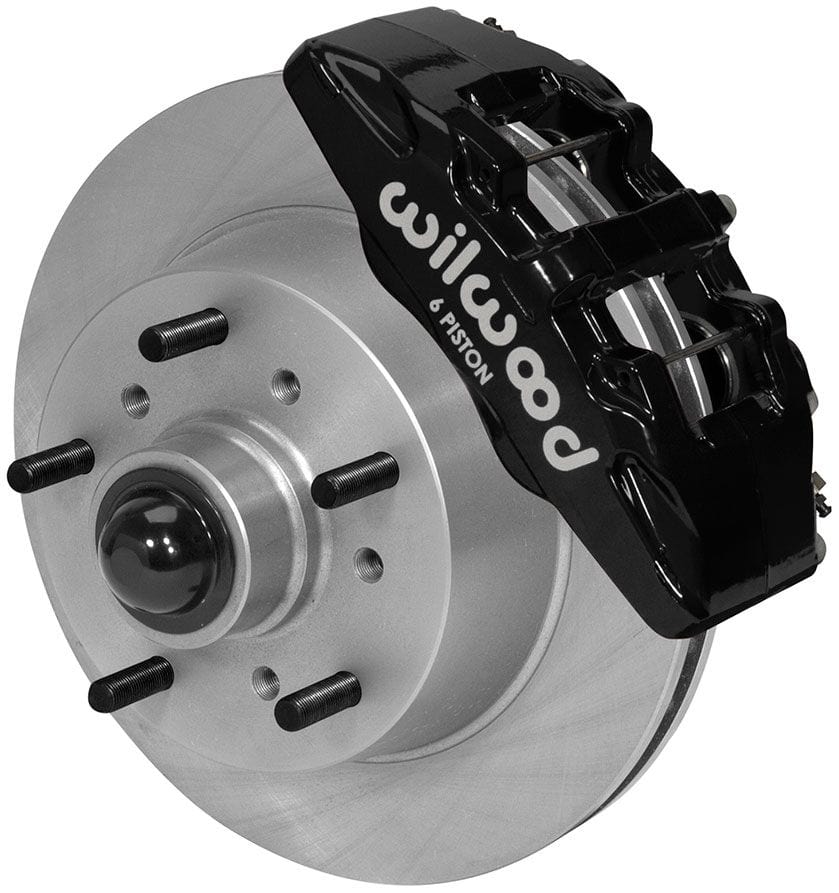 WILWOOD Classic Series Dynapro 6 Front Brake Kit, 11.75" Undrilled Rotors, Black Calipers Classic Series Dynapro 6 Front Brake Kit, 11.75" Undrilled Rotors, Bla SR
