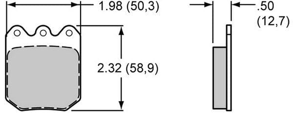 WILWOOD Suit Dynalite & Dynapro Single Series Calipers Wilwood PolyMatrix Brake Pad Set with Q Compound WB15Q-10144K SR