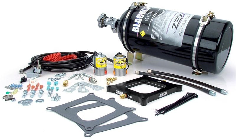 ZEX 100-300 Horespower Zex Blackout Series Universal 4150 Perimeter Plate Nitrous Kit ZEX82040B SR