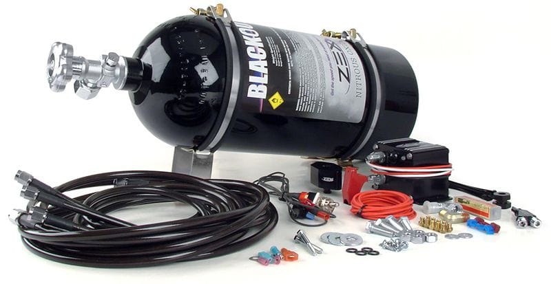ZEX 75-175 Horespower Zex Blackout Series GM LS Wet Nozzle Nitrous Kit ZEX82235B SR