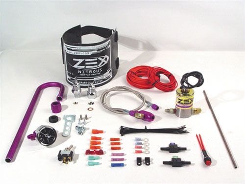 ZEX Includes Purge Kit, Bottle Pressure Gauge, Bottle Heater and Safety B Zex Racer's Nitrous Tuning Kit ZEX82001 SR