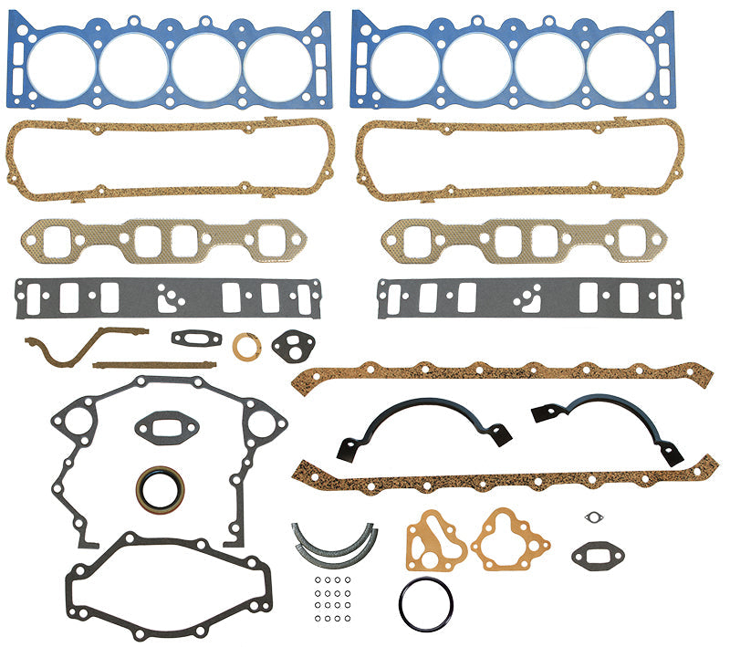 Performance Gaskets Full Engine Gasket Set with Rope Rear Main Seal 5RFS25308PT-R