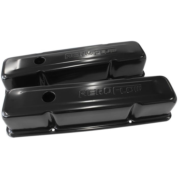 Black Steel Valve Covers
Suit SB Chev With Aeroflow Logo, Tall