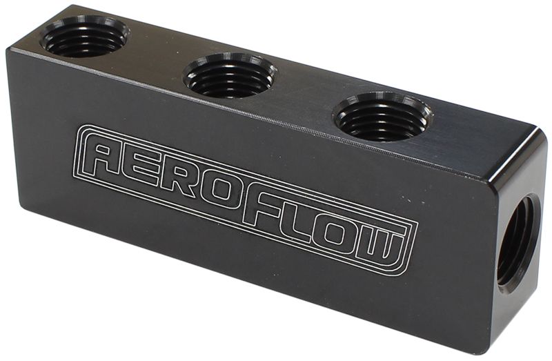Aeroflow Compact Distribution Block AF456-01-06BLK