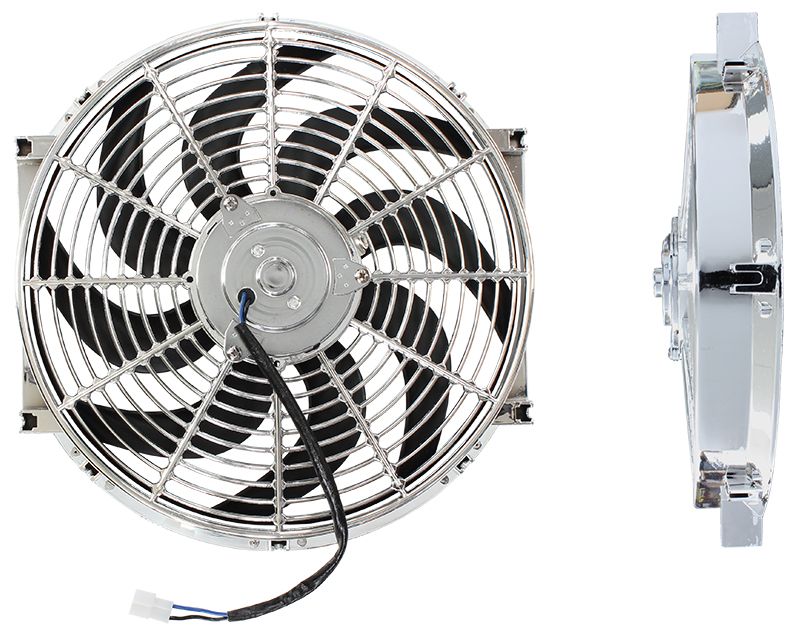 Aeroflow 14" Chrome Electric Thermo Fan AF49-1027