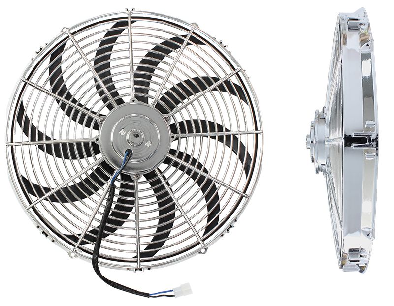 Aeroflow 16" Chrome Electric Thermo Fan AF49-1028