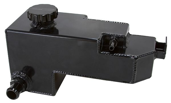 Aeroflow Fabricated Radiator Overflow Tank - Black AF77-1024BLK