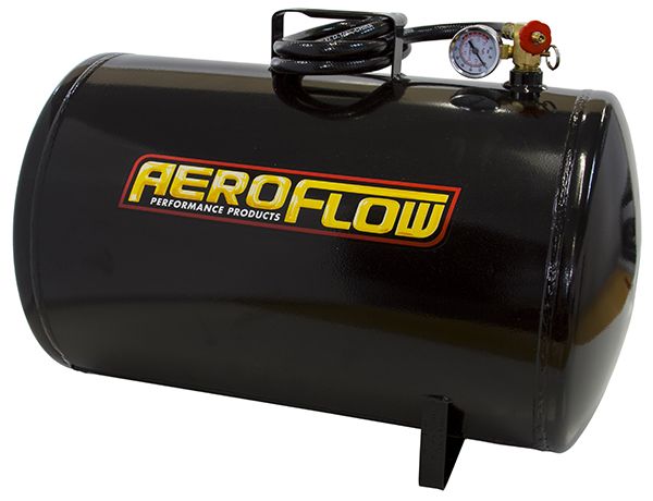 Aeroflow 10 Gallon Steel Portable Air Tank - Black (125 PSI Max) AF77-3001