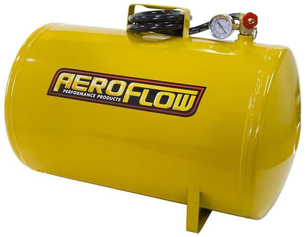 Aeroflow 10 Gallon Steel Portable Air Tank - Yellow (125 PSI Max) AF77-3011