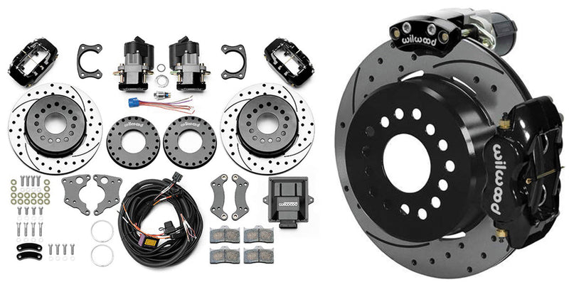 Wilwood Electric Park Brake Kit with 11" Rotors & Dust Boot Calipers WB140-15842-D-DS
