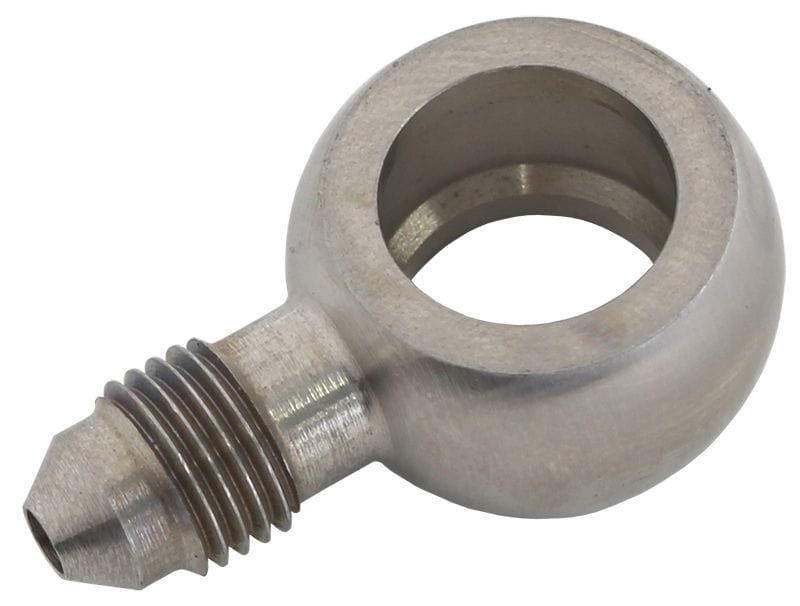 Aeroflow Performance 1/2" Banjo to -3AN Male Aeroflow Stainless Steel Straight Banjo to Male AN Fitting AF721-03SS SR