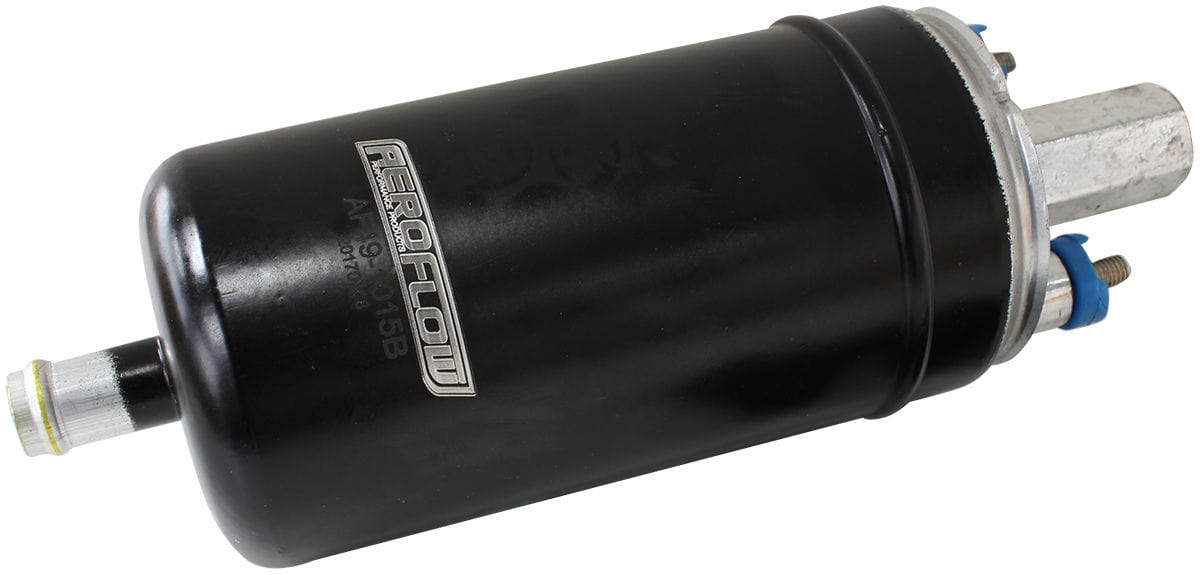 Aeroflow Performance 1/2" Barb Inlet, M12 x 1.5mm Outlet, similar to Bosch 984 Aeroflow EFI Electric In-tank/External Fuel Pump 675 HP AF49-1015B SR