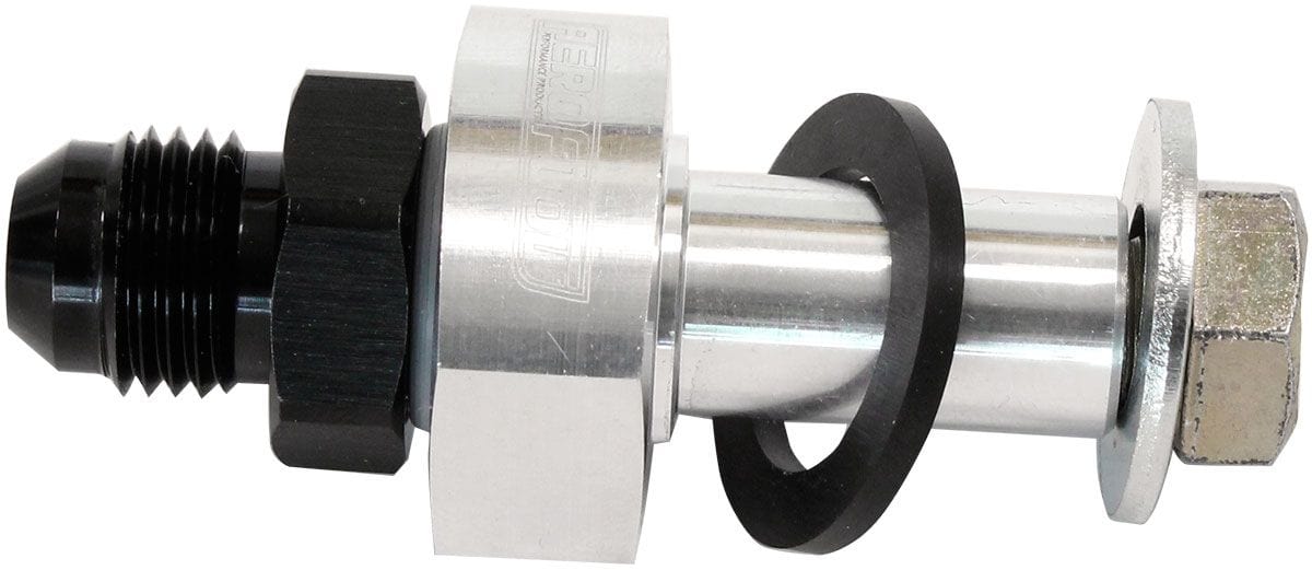Aeroflow Performance 1/4" NPT to -6an to Suit Stock Fuel Tank Aeroflow Fuel Tank Return Fitting -6AN AF934-06BLK SR
