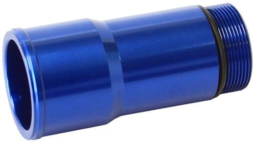 Aeroflow Performance 1.75" O.D., 2.75" Length, 1-1/4"-20 thread, fits most electric water Aeroflow Radiator Hose Adapters - Blue AF64-2082 SR