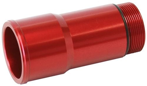 Aeroflow Performance 1.75" O.D., 2.75" Length, 1-1/4"-20 thread, fits most electric water Aeroflow Radiator Hose Adapters - Red AF64-2082R SR